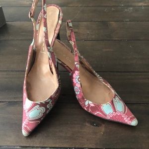 Casadei floral print heels